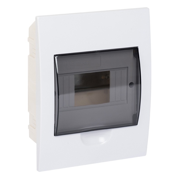 Щит распределительный встраиваемый EKF PROxima 6 модулей ЩРВ-П- 6 пластик затемненная дверца IP41