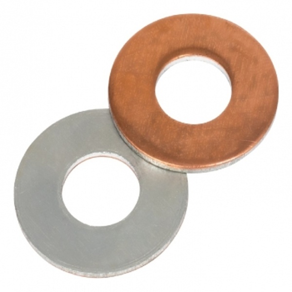 Шайба EKF PROxima алюмомедная ШАМ 40/17 [уп.10шт]