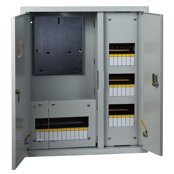 Щит учетно-распределительный встраиваемый EKF PROxima ЩУРв 3/48 двухдверный (620х660х165) IP31