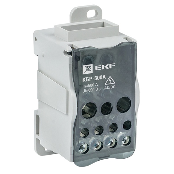 Блок распределительный EKF КБР на DIN-рейку и монтажную панель 500A 11 зажимов