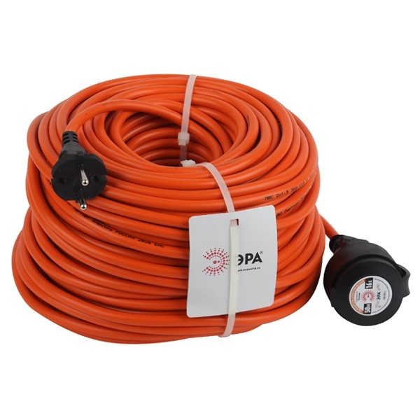 Удлинитель силовой ЭРА UPx-1-2x1.5-50m-IP44 в бухте б/з 1 гн 50м ПВС 2х1.5