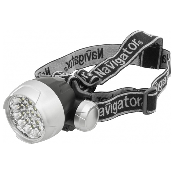 Фонарь налобный Navigator 94 946 NPT-H01-3AAA 25LED 4 режима ударопрочный корпус