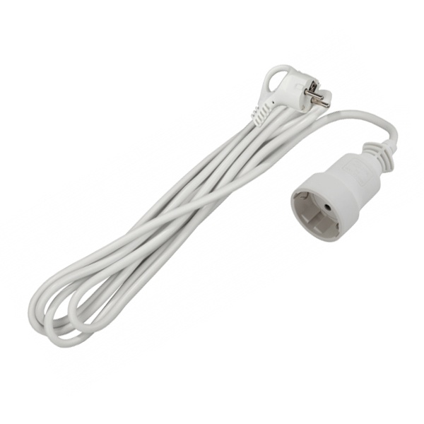 Удлинитель ЭРА UX-1e-5m с заземлением 1 розетка 5м ПВС 3x0,75мм2 10А белый