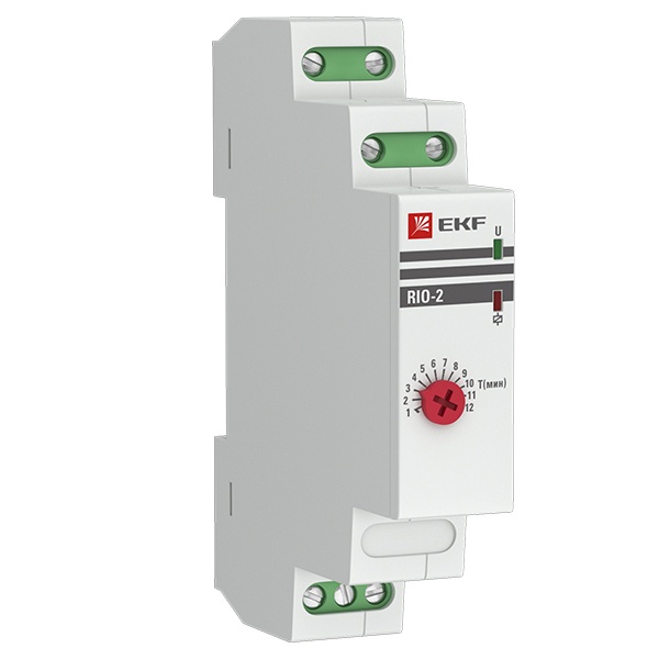 Импульсное реле с задержкой EKF RIO-2 10А 1НО/НЗ 230В 50Гц