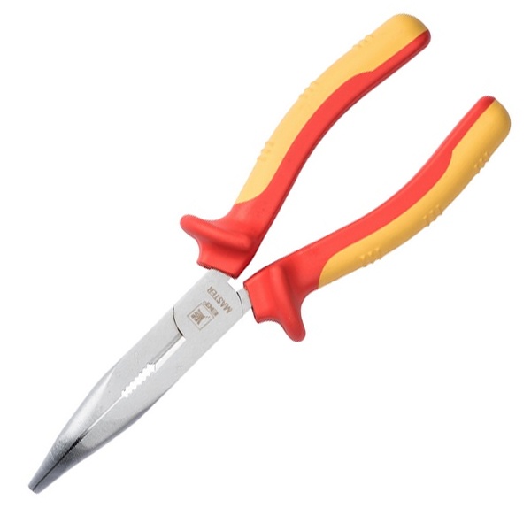 Длинногубцы диэлектрические изогнутые EKF PROxima Expert 200 мм VDE 1000В