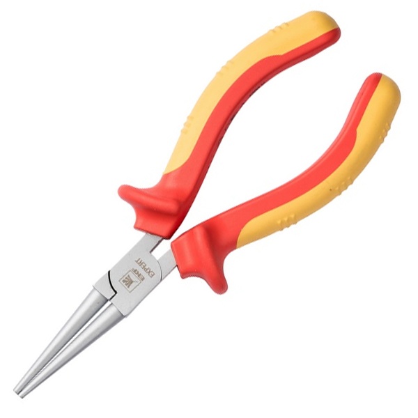 Круглогубцы прямые диэлектрические EKF PROxima Expert 160мм VDE 1000В