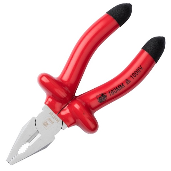 Пассатижи диэлектрические EKF Basic Master 160 мм VDE 1000В