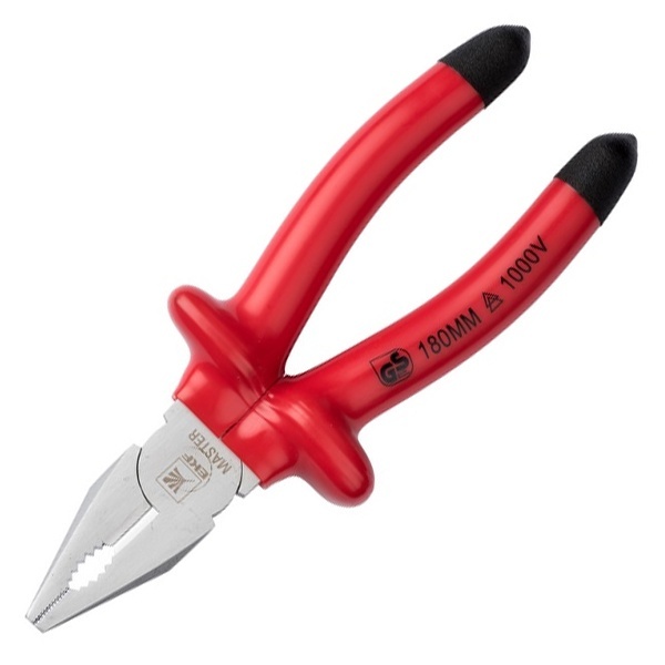 Пассатижи диэлектрические EKF Basic Master 180 мм VDE 1000В