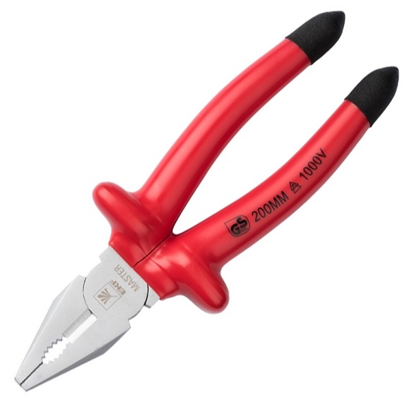 Пассатижи диэлектрические EKF Basic Master 200 мм VDE 1000В