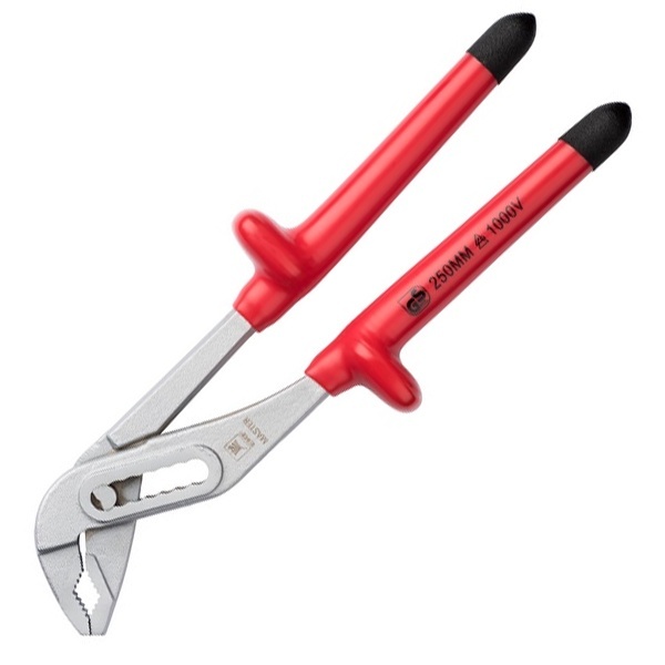 Клещи переставные диэлектрические EKF Basic Master VDE 1000В 50мм 2-к ручки 250мм