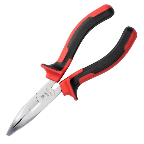 Длинногубцы изогнутые EKF Basic Master 160 мм