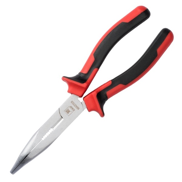 Длинногубцы изогнутые EKF Basic Master 200 мм
