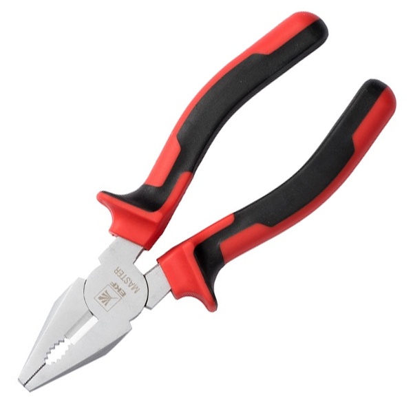 Пассатижи EKF Basic Master 160 мм с двухкомпонентными рукоятками