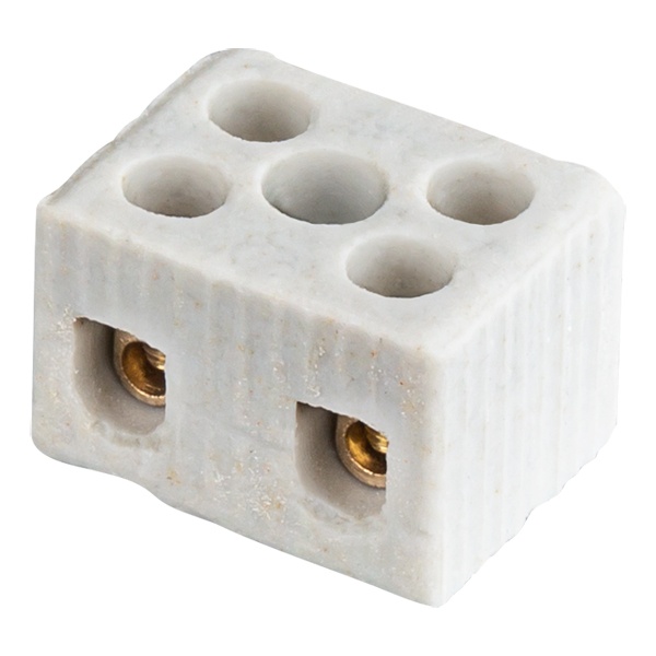 Колодка зажимная Navigator керамическая КЗВ NTB-HCR-2-24/WH 2 х (1,5-6,0) 24А 600В [уп. 40шт]