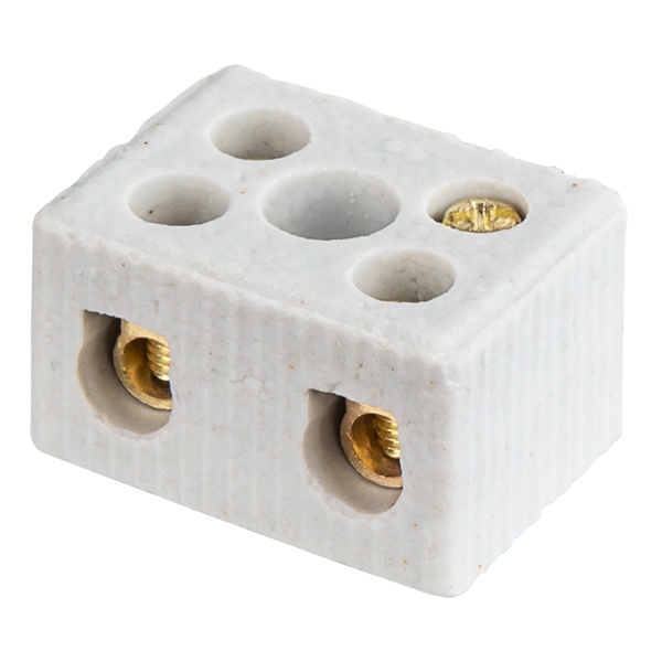 Колодка зажимная Navigator керамическая КЗВ NTB-HCR-2-35/WH 2 х (2,5-8,0) 35А 600В [уп. 40шт]