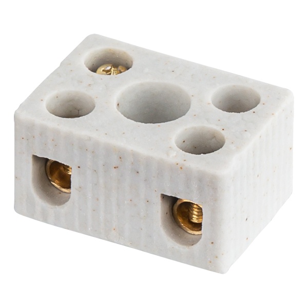 Колодка зажимная Navigator керамическая КЗВ NTB-HCR-2-41/WH 2 х (4,0-12,0) 41А 600В [уп. 20шт]