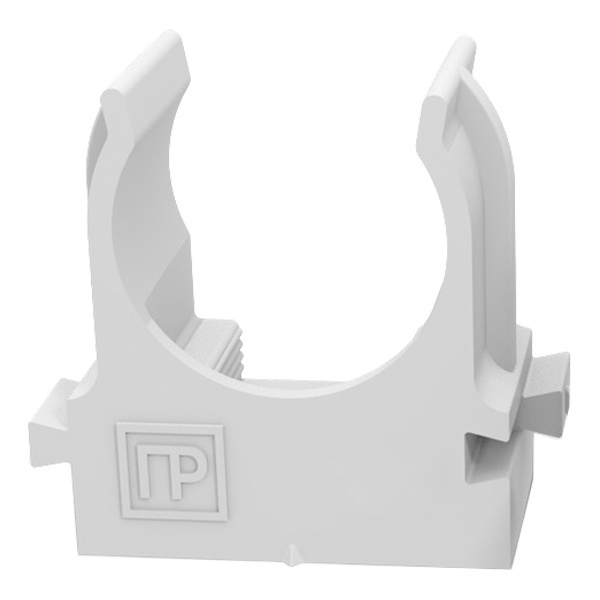 Крепеж-клипса Промрукав для труб под монтажный пистолет в п/э d16 [упак.100шт] серая