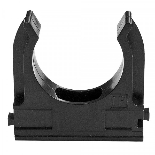 Крепеж-клипса Промрукав для труб под монтажный пистолет в п/э d32 [упак.25шт] черная