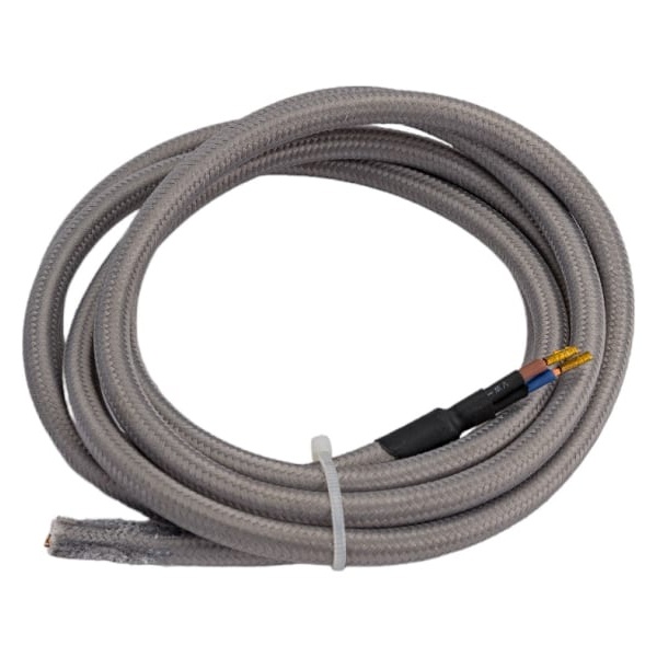 Провод декоративный Navigator 61 729 NC-B02-150-2x0.75 1.5м Винтаж серый круглый