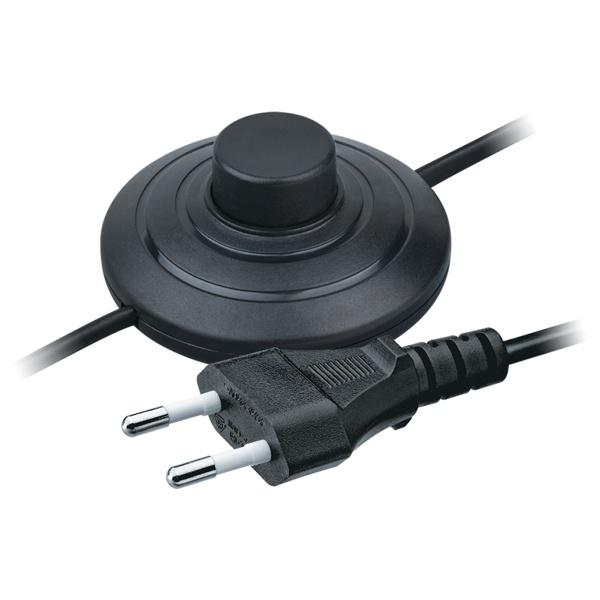 Шнур Navigator 61 601 NPS-FS01-170-2x0.5-BL 1.7м с выкл. черный