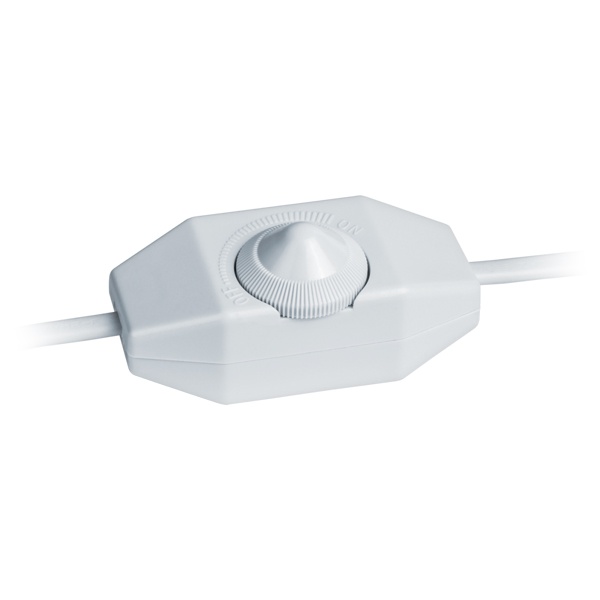 Шнур Navigator 61 602 NPS-FS02-170-2x0.5-WH 1.7 м с диммируемым выкл. белый