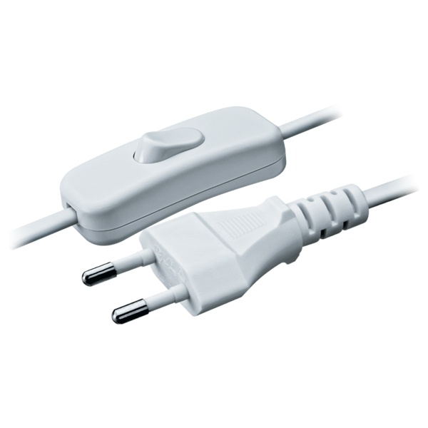 Шнур Navigator 61 724 NPS-FS-170-2x0.5-WH 1.7м с выкл. белый