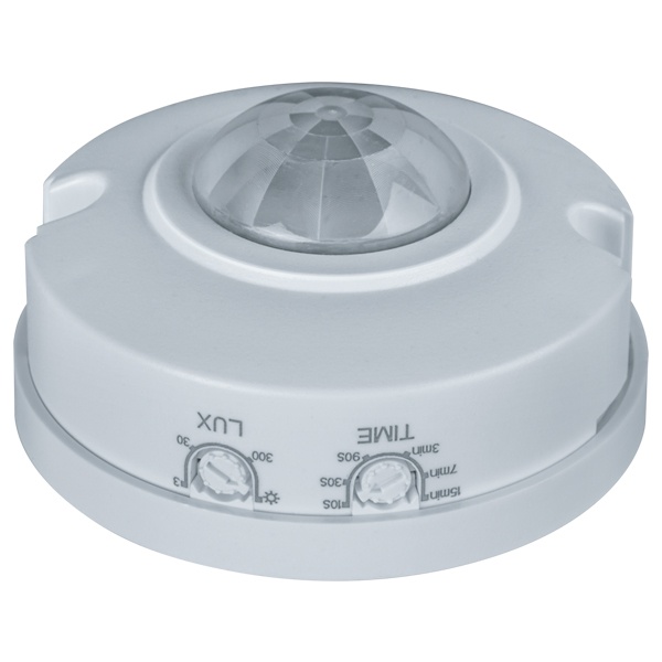 Датчик движения ИК Navigator накладной NS-IRM03-WH 1-1200W угол 360гр дальность 6m IP33