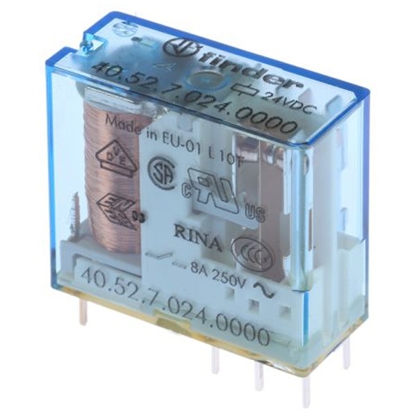 Миниатюрное реле Finder 2CO 8A AgNi 24В DC