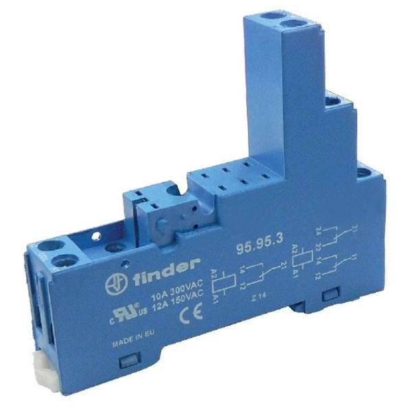Розетка Finder с винтовыми клеммами (с зажимной клетью) для реле 40.51, 40.52, 40.61, 40.62