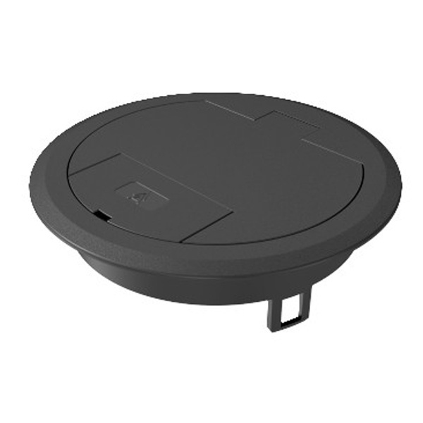 Лючок OBO Bettermann GES R2 40х140 мм с кабельным выводом полиамид черный