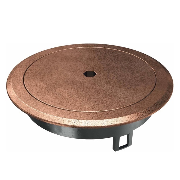 Лючок OBO Bettermann BGES R2B пылевлагостойкий IP66 IK10 40х140 мм состаренная медь с ключом