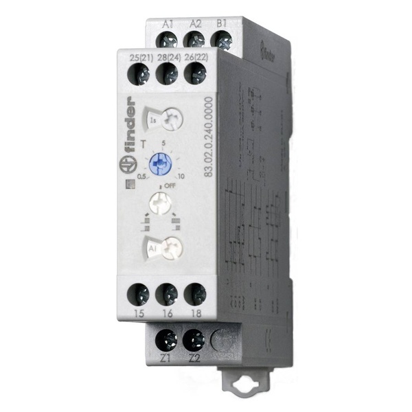 Модульный многофункциональный таймер Finder 2CO 12A AC/DC 24-240B 0,05сек - 10 дней