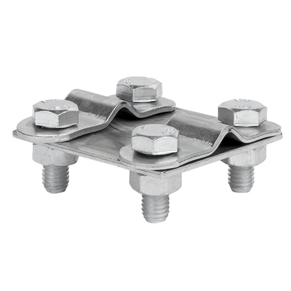 Зажим EKF PROxima контрольный прут-прут (пластина 57х57мм) HZ