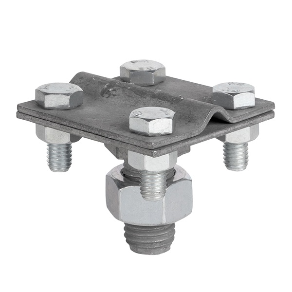 Зажим EKF PROxima прута на штыре (пластина 56х56мм) HZ