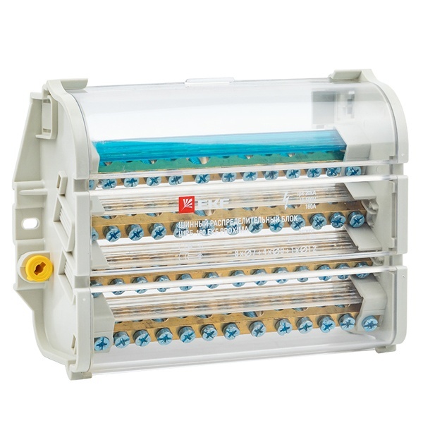 Шинный распределительный блок EKF ШРБ-160 8х7+4х9+1х12мм