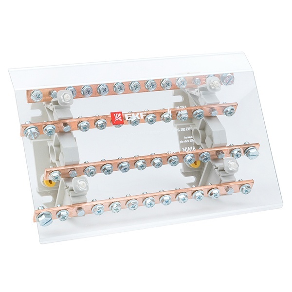 Шинный распределительный блок EKF ШРБ-200 1хМ8+10хМ6