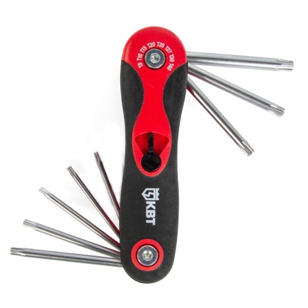 Набор раскладных ключей КВТ TORX в рукоятке НТК-Т-08