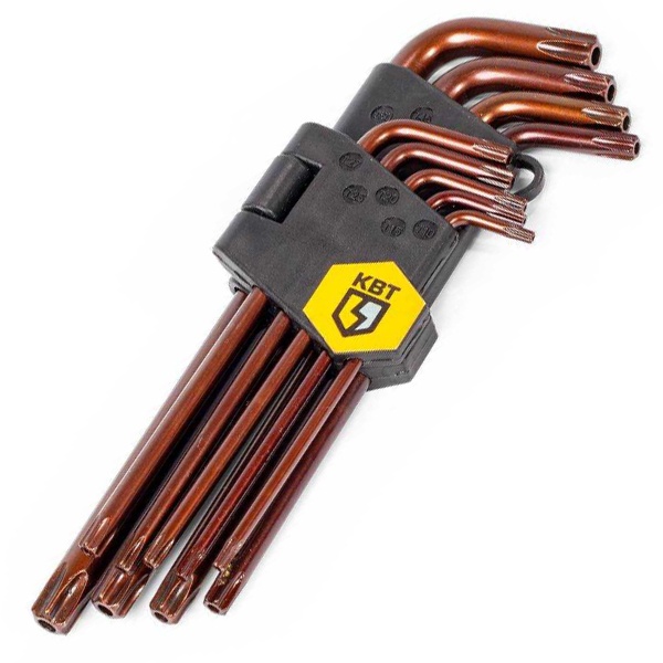 Набор ключей КВТ TORX 9шт КТ-9-S2