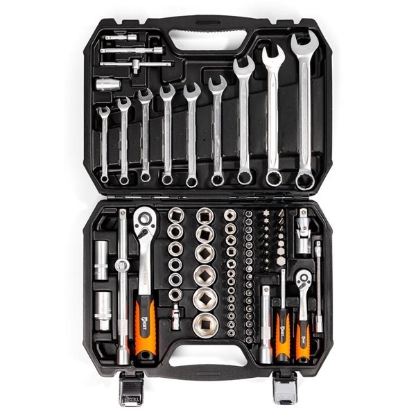 Набор автоинструмента КВТ 1/2’’ и 1/4’’, 82 предмета