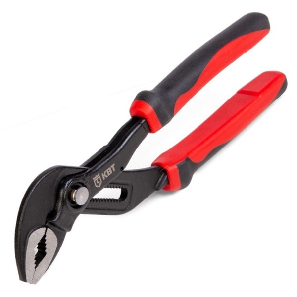 Клещи переставные КВТ 32мм с кнопочной самофиксацией 2-к ручки 150мм