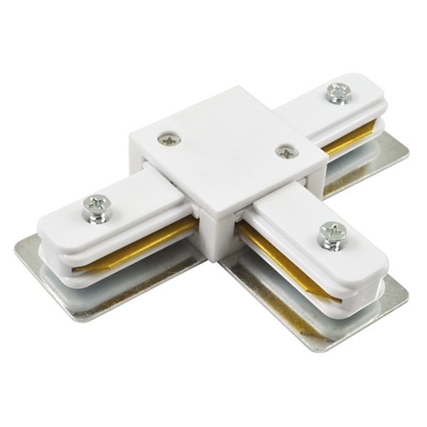 Коннектор Feron LD1003 Т-образный для шинопровода CAB1003 белый