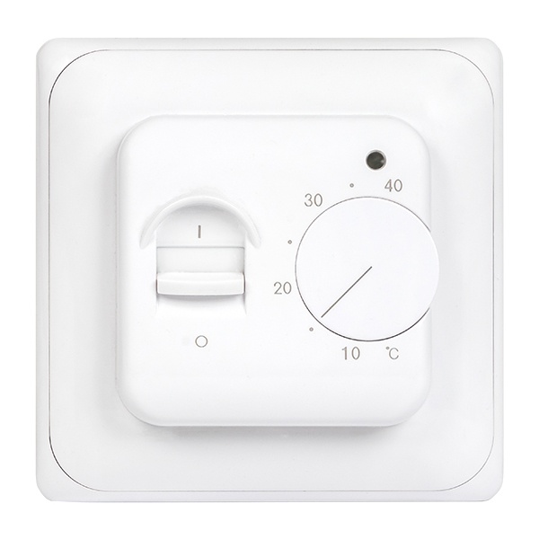 Термостат для теплых полов механический EKF Basic 16 A 230В с датчиком пола 3м