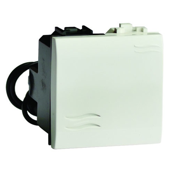 Переключатель DKC Brava 2 модуля с подсветкой белый