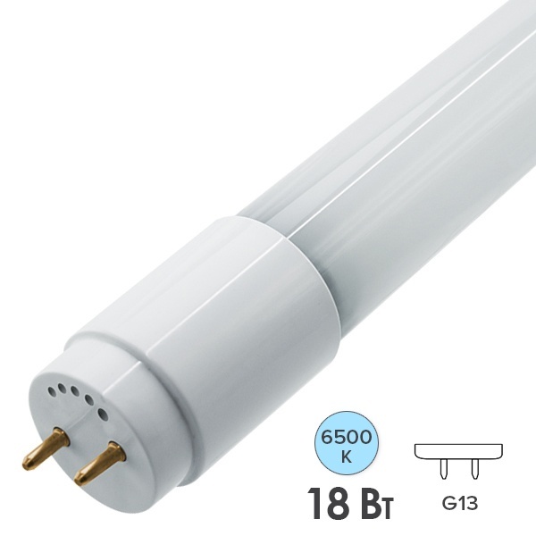 Лампа светодиодная Navigator 71 303 NLL-G-T8-18-230-6.5K-G13 18W 6500K 230V 1600Lm аналог 36W 1200mm
