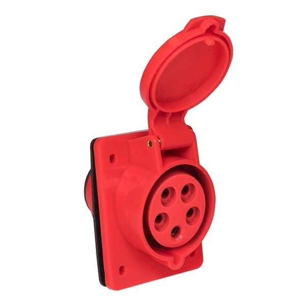 Розетка стационарная внутренняя угловая EKF PROxima 425 3Р+РЕ+N 32А 380В IP44