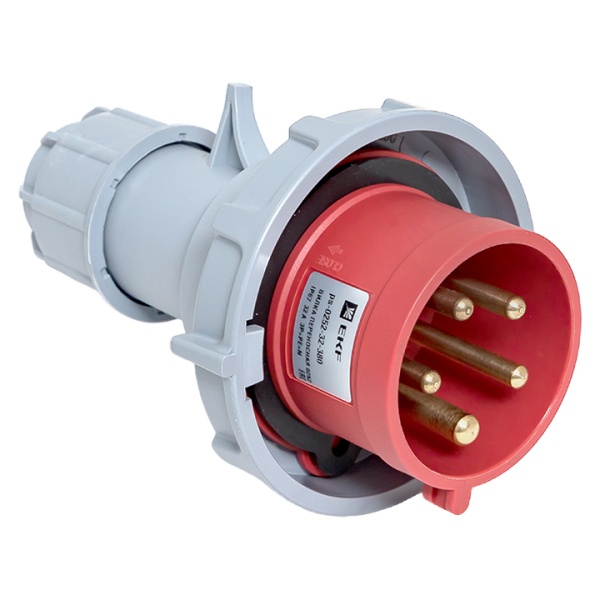 Вилка переносная EKF PROxima 0252 3Р+РЕ+N 32А 380В IP67