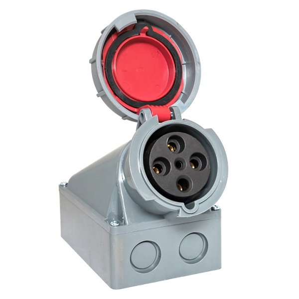 Розетка стационарная наружная EKF PROxima 1352 3Р+РЕ+N 63А 380В IP67