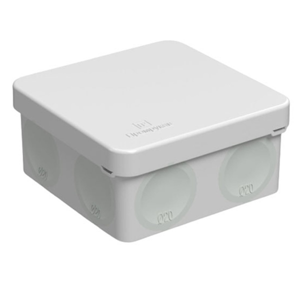 Коробка распределительная Промрукав 80х80х40 безгалогенная стойкая к УФ серая [упак. 132шт] IP66