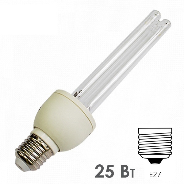 Лампа бактерицидная LightBest UVC 25W E27