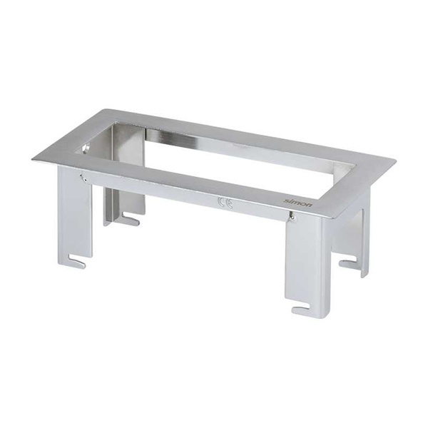 Рамка Simon для установки офиблока LINE на 2 механизмов К45 сталь